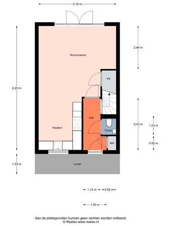 Floorplan - Oostmaat 3, 3751 AB Bunschoten-Spakenburg